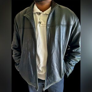 Danier Classic Black Leather Jacket